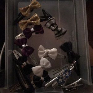 Hair bow clips/flower clips